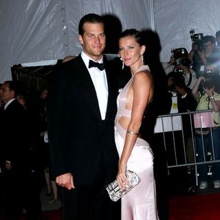 Gisele Bundchen, Tom Brady in "Superheroes: Fashion and Fantasy" Costume Institute Gala at The Metropolitan Museum of Art