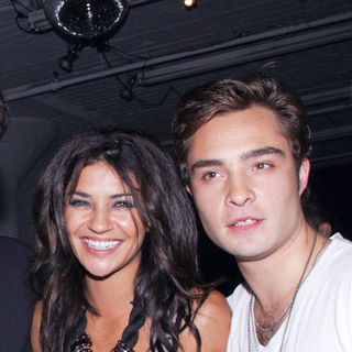 Jessica Szohr;Ed Westwick; in M.A.C Cosmetics Hosts Private Artists' Studio Tour - Arrivals