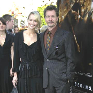 Gary Oldman;Ailsa Marshall; in Batman Begins Los Angeles Premiere