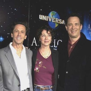 Tom Hanks;Kathleen Quinlan;Brian Grazer; in Apollo 13 Anniversary Edition DVD Launch