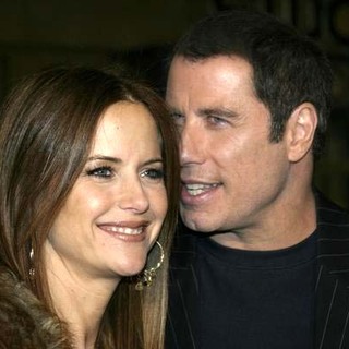 John Travolta;Kelly Preston; in Be Cool Movie Premiere