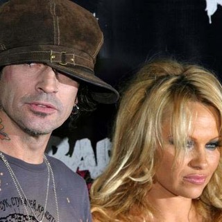 Pamela Anderson;Tommy Lee; in Rokbar Hollywood Launch Party