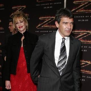 Antonio Banderas;Melanie Griffith; in The Legend of Zorro Los Angeles Premiere - Red Carpet