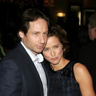 Tea Leoni;David Duchovny; in Fun With Dick and Jane Los Angeles Premiere
