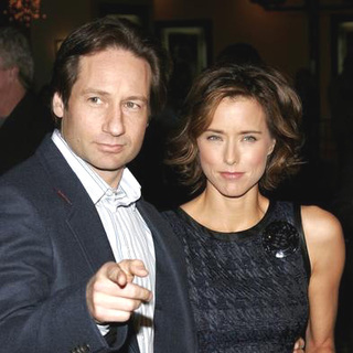 Tea Leoni;David Duchovny; in Fun With Dick and Jane Los Angeles Premiere