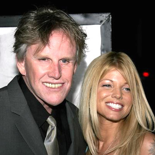 Donna D'Errico;Gary Busey; in The Queen Los Angeles Premiere