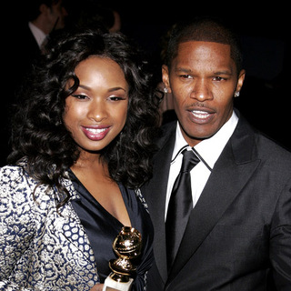 Jennifer Hudson;Jamie Foxx; in Jennifer Hudson and Jamie Foxx in Paramount Pictures 2007 Golden Globe Award After-Party