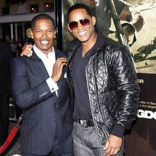 Jamie Foxx;Will Smith; in The Kingdom Los Angeles Premiere