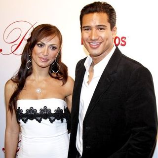 Mario Lopez;Karina Smirnoff; in Grand opening of Beso Restaurant - Arrivals