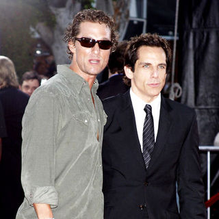 Matthew McConaughey;Ben Stiller; in Tropic Thunder Los Angeles Premiere - Arrivals