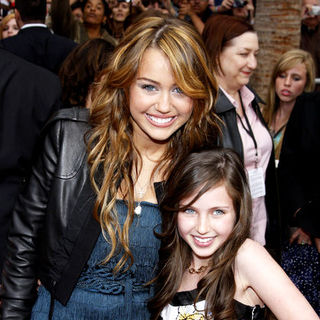 Miley Cyrus;Ryan Newman; in "Hanna Montana: The Movie" World Premiere - Arrivals