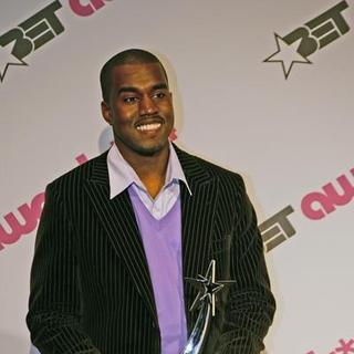 Kanye West; in 2004 BET Awards Press Room