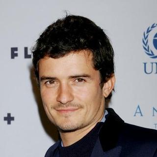 Orlando Bloom; in Antarctica: The Global Warning Exhibition