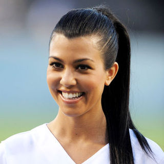 Kourtney Kardashian; in 2009 MLB - Washington Nationals at Los Angeles Dodgers (3-10) - May 6, 2009