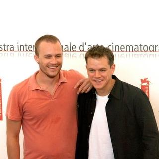 Heath Ledger;Matt Damon; in 2005 Venice Film Festival - The Brothers Grimm Photocall