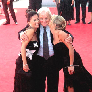 Anthony Hopkins;Stella Arroyave;Lisa Pepper; in 2005 Venice Film Festival - Proof Premiere