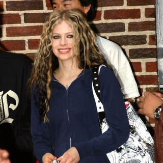 Avril Lavigne; in David Letterman Taping