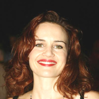 Carla Gugino; in Fashion Week Carmen Marc Valvo Show