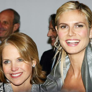 Heidi Klum, Katie Couric in Olympus Fashion Week Fall 2005 Day 1