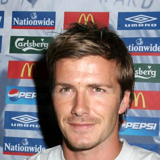 David Beckham; in David Beckham Press Conference Prior To The Match Between Columbia And England At Giants Stadium