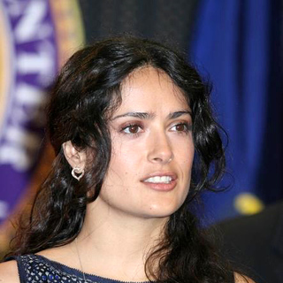 Salma Hayek; in Press Conference for the Opening of the Family Justice Center for Domestic Violence Victims