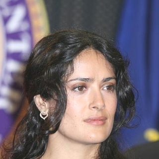 Salma Hayek; in Press Conference for the Opening of the Family Justice Center for Domestic Violence Victims