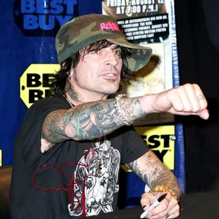 Tommy Lee; in Tommy Lee Signs Copies Of His New Album Tommyland The Ride at Best Buy