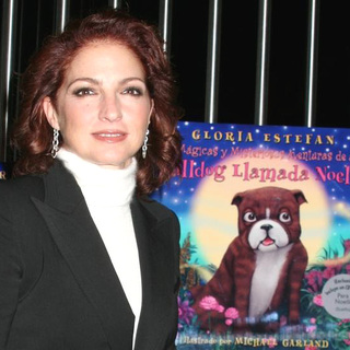 Gloria Estefan; in Gloria Estefan Signs Her Book Noelle the Bulldog at Gypsy Tea in New York City