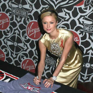 Paris Hilton; in Paris Hilton Signs Copies of her Book Your Heiress Diary: Confess it all to Me at Virgin Megastore