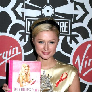 Paris Hilton; in Paris Hilton Signs Copies of her Book Your Heiress Diary: Confess it all to Me at Virgin Megastore