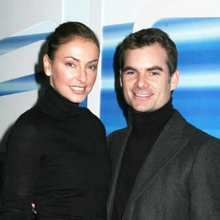 Ingrid Vandebosch;Jeff Gordon; in Olympus Fashion Week Fall 2006 - Oscar de la Renta Backstage