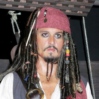 Johnny Depp; in Johnny Depp Wax Figure of Captain Jack Sparrow from Pirates Of The Caribbean: Dead Man's Chest