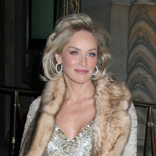 Sharon Stone; in AmfAR New York City Gala Honoring John Demsey, Whoopi Goldberg and Bill Roedy - Arrivals