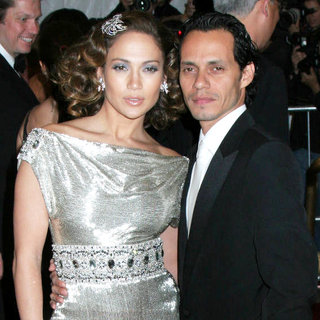 Jennifer Lopez;Marc Anthony; in Poiret, King of Fashion - Costume Institute Gala at The Metropolitan Museum of Art - Arrivals