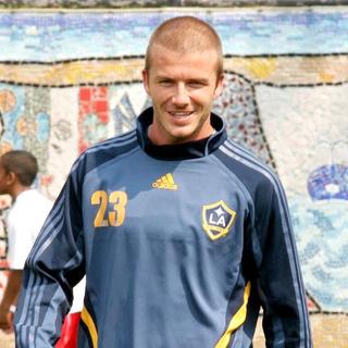 David Beckham; in David Beckham Youth Soccer Clinic - August 17, 2007