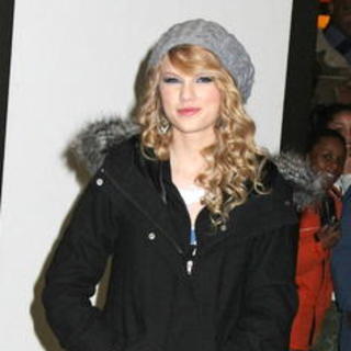 Taylor Swift; in Celebrity Arrivals and Departures at MTV's TRL on February 27, 2008