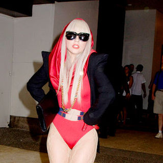 Lady GaGa; in MTV's TRL Taping - August 12, 2008 - Departures