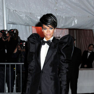 Rihanna in "The Model as Muse: Embodying Fashion" Costume Institute Gala at The Metropolitan Museum of Art