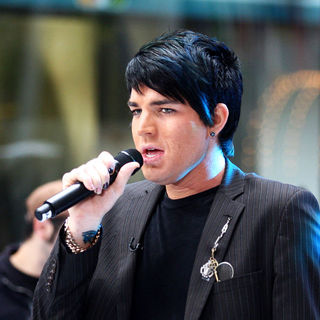 Adam Lambert; in 2009 American Idol Winner and Runnerup in Concert on NBC's "Today Show" - May 28, 2009