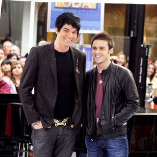 Adam Lambert;Kris Allen; in 2009 American Idol Winner and Runnerup in Concert on NBC's "Today Show" - May 28, 2009