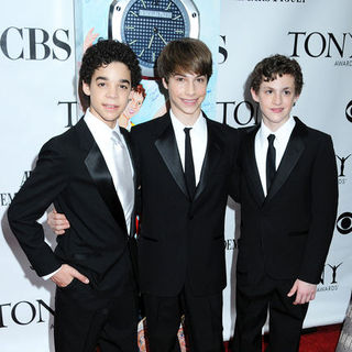 David Alvarez;Kiril Kulish;Trent Kowalik; in 63rd Annual Tony Awards - Arrivals
