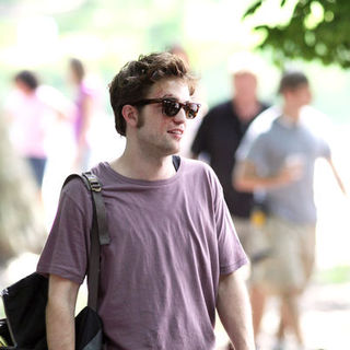 Robert Pattinson; in Robert Pattinson Filming "Remember Me" in Central Park on June 30, 2009