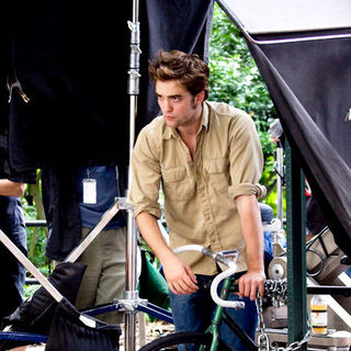 Robert Pattinson; in Robert Pattinson Filming "Remember Me" in Washington Square Park in New York on July 2, 2009