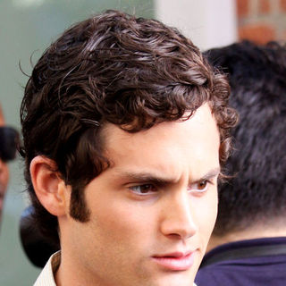 Penn Badgley; in "Gossip Girls" Filming on Location in Greenwich Village in New York on August 3, 2009