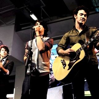 Jonas Brothers; in The Jonas Brothers in Concert to Promote Their New Album at HMV - June 27, 2008