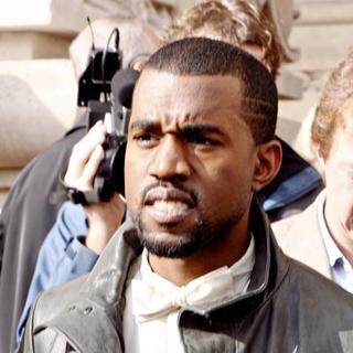 Kanye West; in Paris Fashion Week - Spring/Summer 2008 - Celebrity Highlights