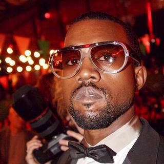 Kanye West; in Paris Fashion Week - Spring/Summer 2008 - Celebrity Highlights
