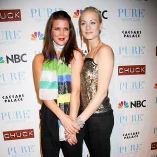 Sarah Lancaster;Yvonne Strahovski; in NBC's "Chuck" Season 2 Launch Party - Arrivals