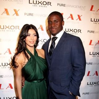 Kim Kardashian;Reggie Bush; in Kim Kardashian Celebrates Her Birthday at LAX Nightclub Las Vegas on October 24, 2008