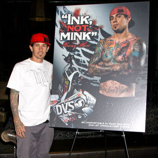 Carey Hart in Carey Hart Unveils PETA's New Ad "Ink, Not Mink" at Wasted Space in Las Vegas on February 3, 2009